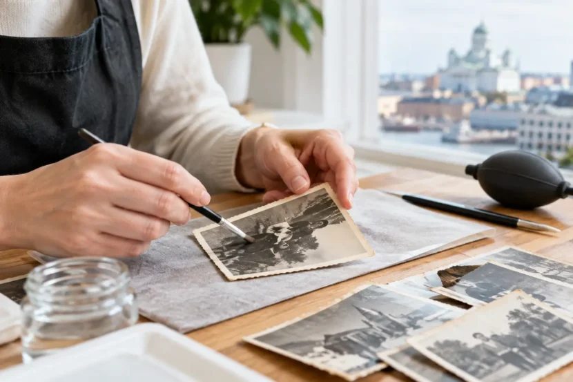 Vanhojen valokuvien entisöinti Helsingissä